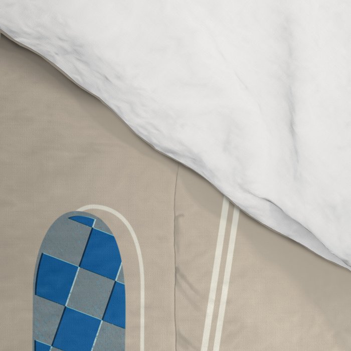 Ski Illustration Comforter Gallery Image 4