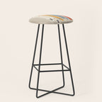 Ski Illustration Stool Gallery Image 1