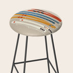 Ski Illustration Stool Gallery Image 2