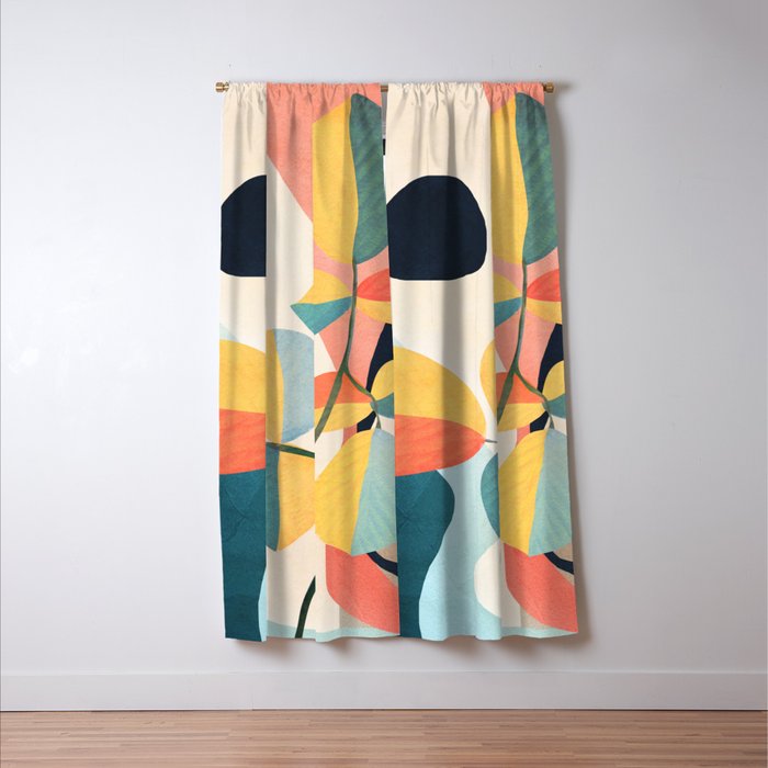 Colorful Branching Out 25 Window Curtain Gallery Image 3