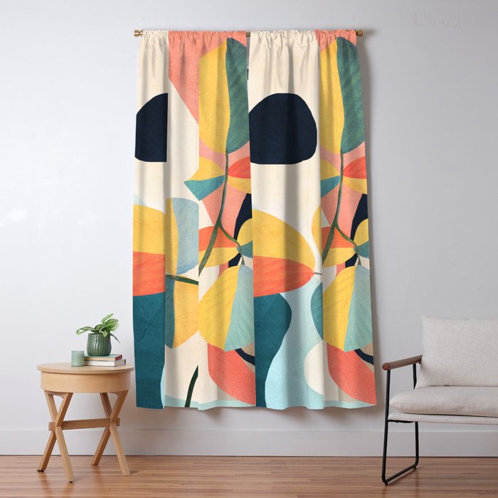 Colorful Branching Out 25 Window Curtain Gallery Image 5
