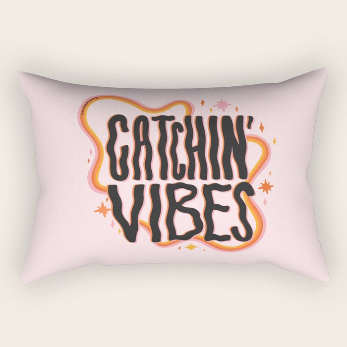 Catchin' Vibes Rectangular Pillow Gallery Image 1