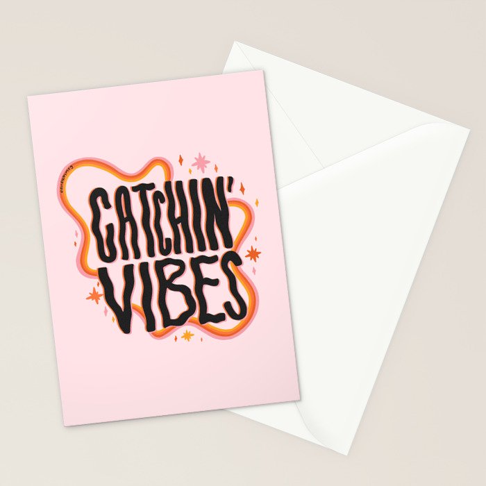 Catchin' Vibes Stationery Card Gallery Image 2