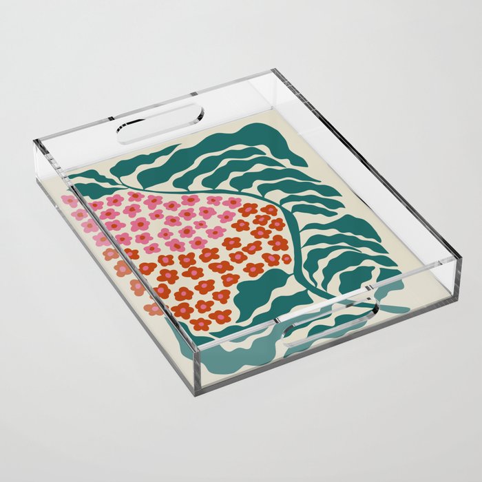 Fern floral farm Acrylic Tray Gallery Image 1