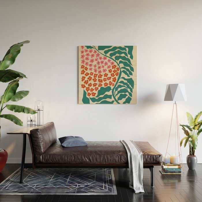 Fern floral farm Wood Wall Art Gallery Image 2