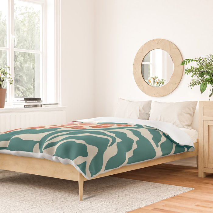 Fern floral farm Duvet Cover Gallery Image 2