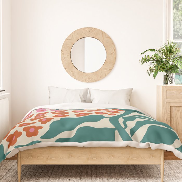 Fern floral farm Duvet Cover Gallery Image 3