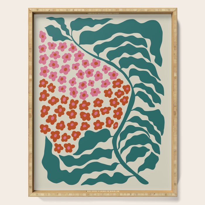 Fern floral farm Serving Tray Gallery Image 1