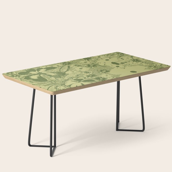 Grandma's Garden (monochromatic green) Coffee Table Gallery Image 1