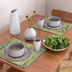 Grandma's Garden (monochromatic green) Placemat Gallery Image 2