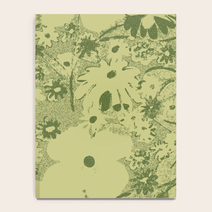 Grandma's Garden (monochromatic green) Notebook Gallery Image 4