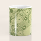 Grandma's Garden (monochromatic green) Coffee Mug Gallery Image 4