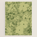 Grandma's Garden (monochromatic green) Jigsaw Puzzle Gallery Image 1
