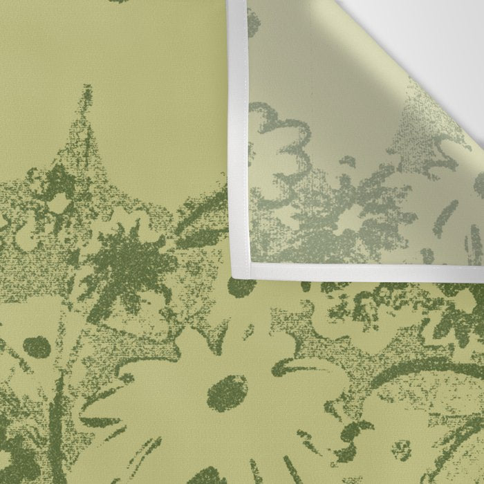 Grandma's Garden (monochromatic green) Wall Tapestry Gallery Image 3