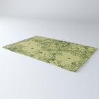 Grandma's Garden (monochromatic green) Rug Gallery Image 3