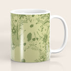 Grandma's Garden (monochromatic green) Coffee Mug Gallery Image 1