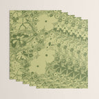 Grandma's Garden (monochromatic green) Wrapping Paper Gallery Image 3