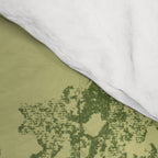 Grandma's Garden (monochromatic green) Comforter Gallery Image 4