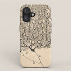 Neuron Drawing By Santiago Ramón Y Cajal iPhone Case Gallery Image 1