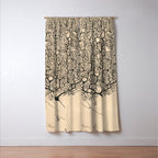 Neuron Drawing By Santiago Ramón Y Cajal Window Curtain Gallery Image 3