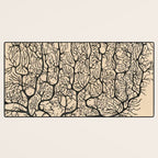 Neuron Drawing By Santiago Ramón Y Cajal Desk Mat Gallery Image 3