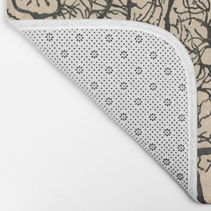 Neuron Drawing By Santiago Ramón Y Cajal Bath Mat Gallery Image 2