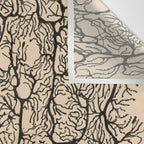 Neuron Drawing By Santiago Ramón Y Cajal Wall Tapestry Gallery Image 3