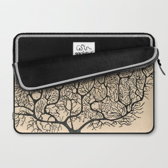 Neuron Drawing By Santiago Ramón Y Cajal Laptop Sleeve Gallery Image 2