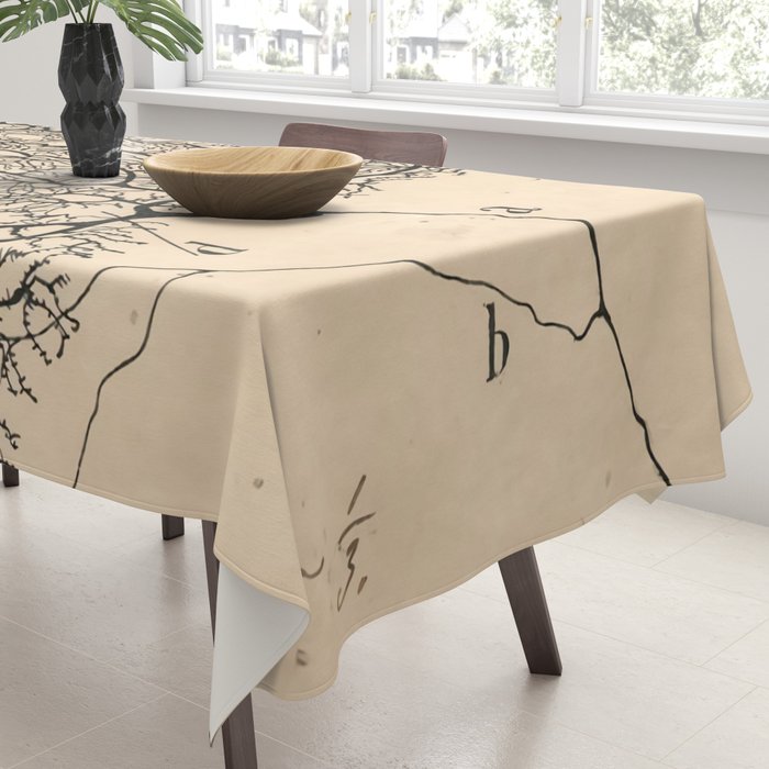 Neuron Drawing By Santiago Ramón Y Cajal Tablecloth Gallery Image 3