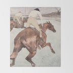 Henri de Toulouse-Lautrec "Le Jockey" Throw Blanket Gallery Image 2