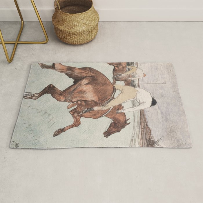 Henri de Toulouse-Lautrec "Le Jockey" Rug Gallery Image 1