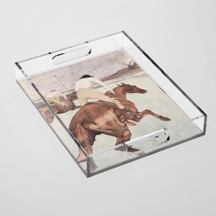 Henri de Toulouse-Lautrec "Le Jockey" Acrylic Tray Gallery Image 1