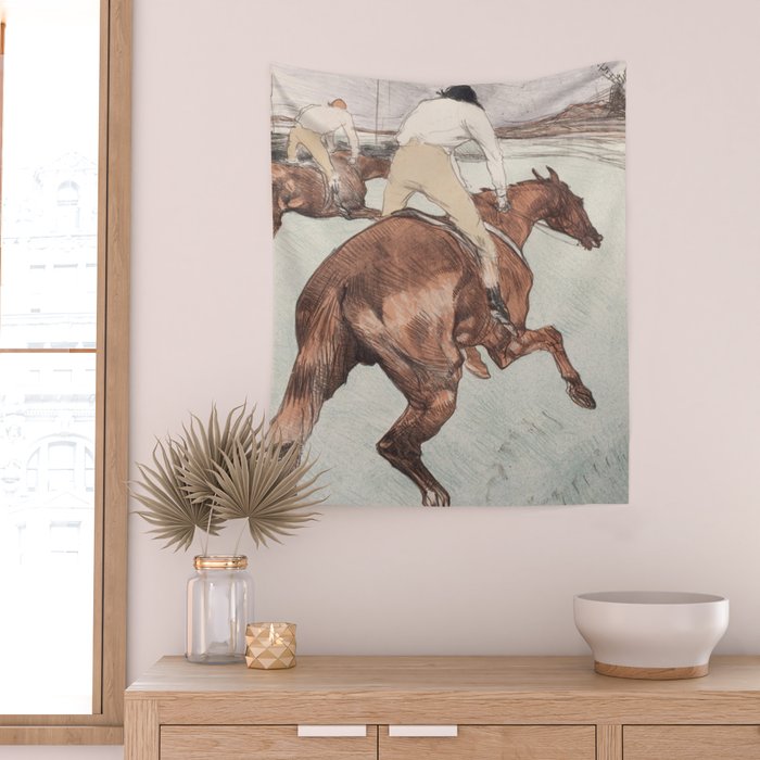 Henri de Toulouse-Lautrec "Le Jockey" Wall Tapestry Gallery Image 2