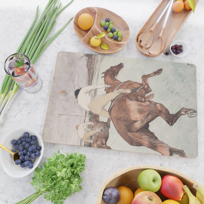 Henri de Toulouse-Lautrec "Le Jockey" Cutting Board Gallery Image 2