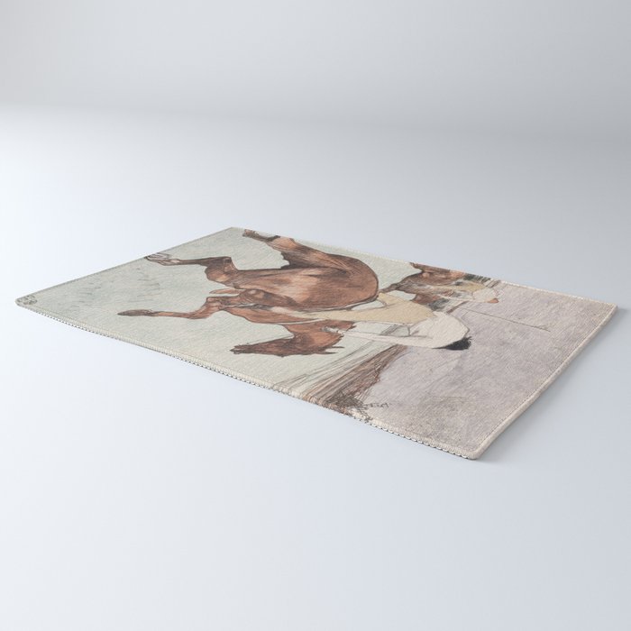 Henri de Toulouse-Lautrec "Le Jockey" Rug Gallery Image 3