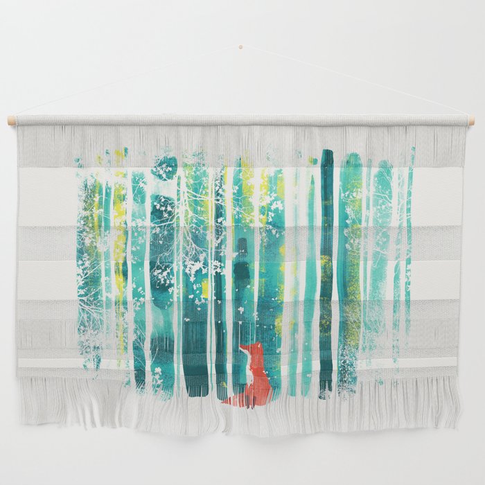 Fox in quiet forest Wall Hanging Gallery Image 1