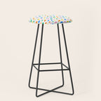 Colorful fun abstract pattern art Stool Gallery Image 1