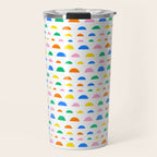 Colorful fun abstract pattern art Travel Mug Gallery Image 1