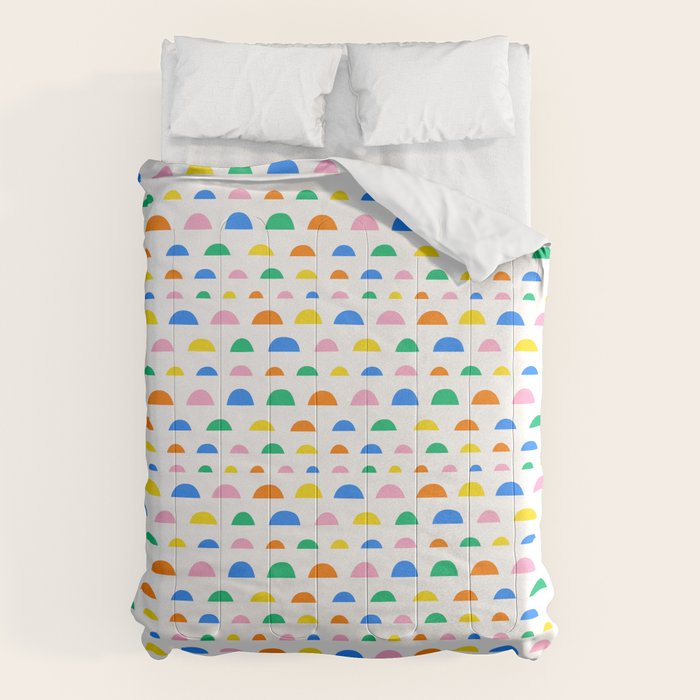Colorful fun abstract pattern art Comforter Gallery Image 1