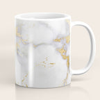 Blush chic faux gold gray gradient marble Coffee Mug Gallery Image 1