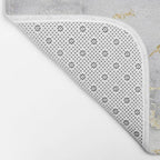 Blush chic faux gold gray gradient marble Bath Mat Gallery Image 2