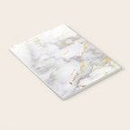 Blush chic faux gold gray gradient marble Notebook Gallery Image 3