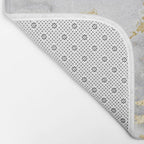 Blush chic faux gold gray gradient marble Bath Mat Gallery Image 2