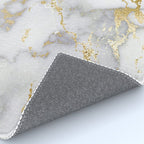 Blush chic faux gold gray gradient marble Rug Gallery Image 4
