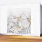 Blush chic faux gold gray gradient marble Wall Mural Gallery Image 2