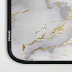 Blush chic faux gold gray gradient marble Laptop Sleeve Gallery Image 3