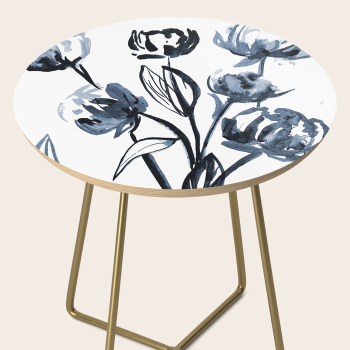 peonies blue Side Table Gallery Image 2