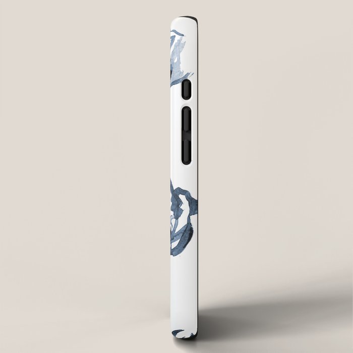 peonies blue iPhone Case Gallery Image 2