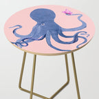 Blue Octopus and Butterfly Side Table Gallery Image 2