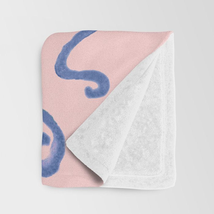 Blue Octopus and Butterfly Throw Blanket Gallery Image 3